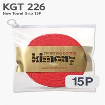 [키모니] KGT 226 뉴 타월그립 15P 대용량 배드민턴 그립, 화이트