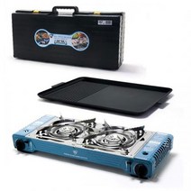 맥스 휴대용가스렌지 투버너 MCD-5800S (불판포함)