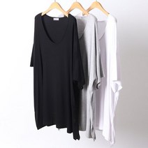 빅사이즈사랑해요 D451L303 데일리트임8부티셔츠 RA