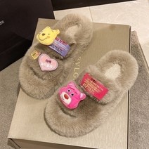 여성샌들 여자슬리퍼 여자샌드 슬리퍼 신발 구두 샌들 빅사이즈여자신발 여자슬리퍼 001 인터넷 연예인 귀여운 만화 모피 슬리퍼 여성 겉옷 2023 여름과 봄 새로운 두꺼운 밑창면 드래그 모든 경기 캐주얼 홈