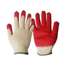 적색반코팅장갑 10켤레 국산면사 다용도작업장갑