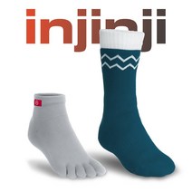 인진지 NEW 에코울 오션 블루 + NEW 라이너 메리노 울 쿨맥스 겨울 아웃도어 등산 트레킹 백패킹 양말 남성 여성, medium(255~270)