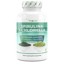 Vit4ever 비트포에버 슈퍼 푸드 클로렐라 스피루리나 조류 영양제 Spirulina Chlorella Algae 240정, 1세트