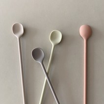 하이볼 머들러 칵테일 롱 실리콘 티스푼, 그린티