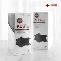 KUS KF94 쿠스마스크 블랙 개별포장(전부자재국내산), 블랙(대형), 100매