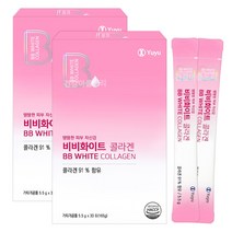 유유제약 비비 화이트 콜라겐5000mg 30포X2박스 프랑스산 저분자 피쉬콜라겐 비타민C, 2박스, 30포