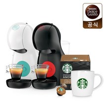 브랜드없음 돌체구스토 커피머신 피콜로XS + 스타벅스 캡슐 1Box 컵, 화이트+블론드 에스프레소 by 네스카페 돌체구스토