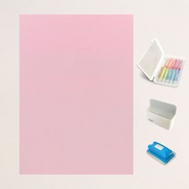 키룸 찰떡보드 유아자석보드 + 터치프루프 색연필 + 자석거치대 + 탈부착 지우개 세트, 실크벽지용 사각모양
