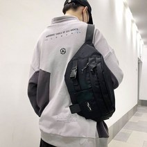 [알티피아] 블랙- 남녀공용 캐주얼 힙색 웨이스트백 패션백 허리