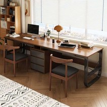 2인용 스터디 슬림책상 더블 공부방 쌍둥이책상, T