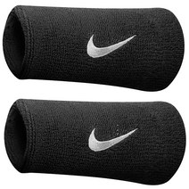 나이키 스우시 더블 와이드 손목 밴드, AC2287-010