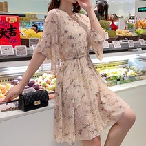 드레스날다 나폴리 플로럴 쉬폰 원피스(mops1420)