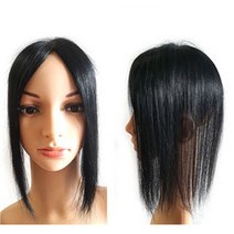 긴머리용 불파트 30cm 인모 정수리부분가발, 우레탄 30cm-(자연갈색)