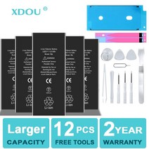 배터리 고용량 전화 iphone 호환5S 5 6S 6 7 8 Plus X SE SE2 XR XS 11 12 13 Mini Pro Max 교체 용 4 4S 도구, [11] For iphone 호환8