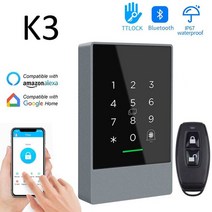 ABS도어 TTlock-스마트 폰 앱 액세스 컨트롤러 13.56Mhz Rfid 도어 제어 시스템 키트 Ip67 방수 리더 Nfc G2 게이트웨이, 없음, 4.K3-Remote Control