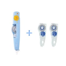 플러스 수정테이프 카카오 수정테이프 본품1개+리필1개/본품1개+리필2개, 라이언(블루994)+리필2EA