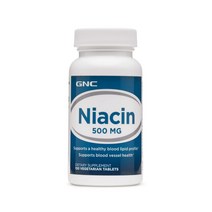 GNC 나이아신 비타민B3 니아신 500mg 100베지정, 1개, 기본