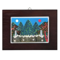 [박씨상방] 도자기 액자 소(일월오봉도), 단품