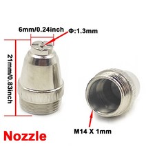 가스용접기 토치 절단기 CO2 프리미엄 AG60 플라즈마 커팅 토치 소모품 SG55 팁 전극 60A 커터 용 노즐, 03 20Set  40Pcs