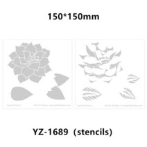 2023 년 1 월 새로운 발렌타인데이 러블리 노트 나비 클리어 스탬프 절단 다이 스크랩북 종이 만들기 프레임 카드 공예, [02] Dies, [11] YZ-1689 stencil