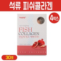 석류콜라겐 프리미엄 뷰티블 저분자 피쉬콜라겐 분말 어류 생선 비늘 콜라겐 펩타이드 가루 스틱 먹는 이너뷰티 히알루론산 비타민C, 60g, 4Ea