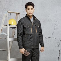 파브 특허 청작업복 상의 하의 겨울 보온 정비 용접복, 3XL(110)