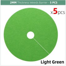 제초 매트 부직포 잡초 농사용 멀칭 비닐 5pcs 2mm 두께 장벽 분해 가능한 패브릭, 72cmx72cmx8cm, 라이트 그린 x5pcs