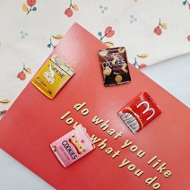 과자 쵸코쿠키 데코덴 파츠 슬리퍼 실내화 신발 악세사리 폰케이스 꾸미기 DIY 재료-018, 레드쿠키