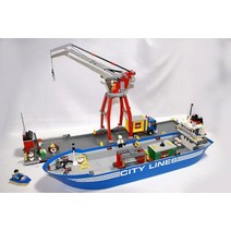 레고시티 캠핑밴 소방차긴급출동 해안경비대경비선 버스정류장 자동차수송차량소동 하늘의경찰드론추격전 연구기지 산불진압작전 에어쇼비행기 에어포트스타터세트 캠핑카 호환블록, 【슈퍼 화물 터미널】