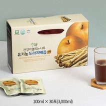 [건강이열리는나무] 유기농 도라지배즙 진액 100ml X 30포 X 2박스, 2개, 상세 설명 참조
