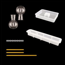 레진아트틀 레진몰드 레진공예 아크릴 꽃 장식 에폭시 DIY 수제 꽃병 수지 금형 수경 식물 컨테이너 실리, 01 style 1