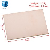 Fr4 Pcb 5x7cm 5*7 단일 측면 구리 클래드 플레이트 Diy Pcb 키트 라미네이트 회로 기판 전자 부품 액세서리 소스
