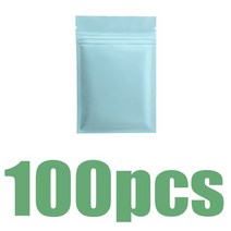 매트 핑크 블랙 화이트 플랫 선물 화장품 쥬얼리 파우치 냄새 방지 지퍼 잠금 비닐 봉투 알루미늄 호일 패키지 가방 25 개, [05] 15x22cm, [20] Matte Blue 100pcs