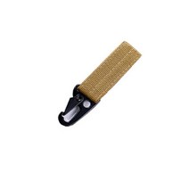 Molle 웨빙 부착 벨트 클립 야외 배낭 스트랩 걸쇠 퀵드로우 카라비너 캠프 물병 걸이, 05 khaki