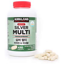 커클랜드시그니춰 실버멀티비타민 미네랄1 465mg x 430정, 1병