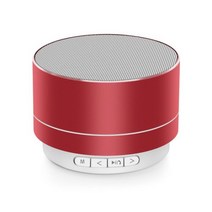 휴대용스피커 A10 블루투스 스피커 알루미늄 합금 휴대용 소형 강철 캐논 TF USB AUX 무선 연결 휴대폰 컴퓨터, [04] 빨간, [01] 스피커