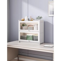 미니찬장 빈티지 커피장 진열장 미니그릇장 레트로 원목 주방 용품, 수납장 6단 60cm (그레이)