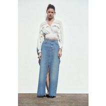 독일 자라 ZARA RUFFLED TOP WITH LACE TRIMS 155885