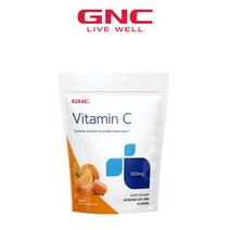 GNC 비타민 C 500 mg 오렌지 60 소프트츄 아스코르브산