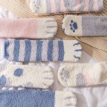 믹스MICS 여성 수면양말 극세가 러블리 귀여운 컬러 소프트 임산부 양말 산후조리 선물양말 1P