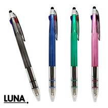 루나 UV3색 스마트터치펜 0.7mm 신형니들펜 독일잉크 잘써지고 샤이니한 나만의 특별한 삼색볼펜, 5개, 랜덤발송