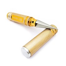 땅 구멍 뚫기 기계 파기 Diy 펀처 0-14mm 금속 강철 톱 리머 커터 오프너 도구, 노란색