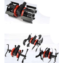 예초기 원형날 로타리 부착형 제초기 밭갈이 관리기, 도랑 휠 깊이 20-30cm, 1개