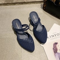 울트라망고 중년 여성 3cm 스트랩 샌들 힐 LSS152