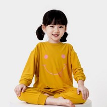 투위 국내산 스마일아동실내복 피치기모 마약잠옷 머스타드