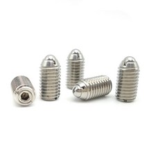 2pcs M8-M12 알렌 가변 비드 포지셔닝 스크류 육각 소켓 조정 가능한 탄성 볼 헤드 스프링 플런저 볼트 16m, 한개옵션1, 01 M8x16mm
