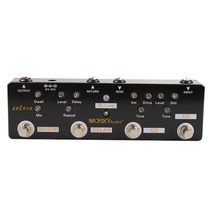 Mosky Sol918 5-in-1 기타 멀티 효과 페달 왜곡 지연 리버브 오버 드라이브 효과 페달 FX 루프 금속 쉘 True Bypass, 하나, 보여진 바와 같이