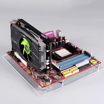 Yoqanr MATX PC 오픈 투명 아크릴 프레임 테스트 벤치 마더보드 오버클럭 컴퓨터 케이스 DIY 모드 베이스 스탠드 섀시 테스트 오버클로킹 또는 게임에 편리함