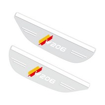 메르세데스 벤츠 W206 2Pcs 자동차 유연한 PVC 백미러 차양 방수 블레이드 미러 눈썹 비 커버 Acc, [01] 2X W206