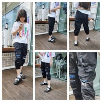 블랙카고바지캠핑룩운동룩